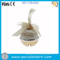 Ceramic cute bowl shaped bell Christmas Gift